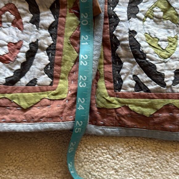 Vintage Territory Ahead Quilted Applique Boho Artsy Jacket Womens Med - Picture 15 of 17